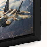Black wall art featuring a colorful, textured airplane design on a framed canvas, ideal for living room decor.