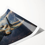 Extra large rolled print of a vintage airplane in muted sepia tones, ideal for classy bathroom wall art.