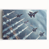 Black and white photo of a vintage airplane on large stretched canvas, suitable for kitchen wall art.