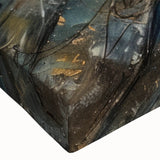 Black and white landscape painting of a bicycle on stretched canvas, suitable for bedroom wall art.