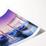 Extra large rolled print featuring a line art of flowers in subtle pastel shades, ideal for large living room wall decor.