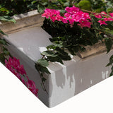 Black and white photo of a gondola on calm water, printed on large stretched canvas, suitable for bedroom decor.