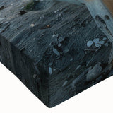 Black and white landscape art painting of a rowboat on water, printed on large stretched canvas.