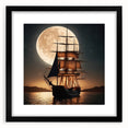 Abstract art print of a colorful sailboat, textured style on extra large canvas, ideal for living room decor.
