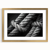 Textured art print of an abstract sailboat in muted blue and white hues on a gold-framed canvas, ideal for bedroom decor.