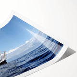 Extra large wall art featuring a minimalistic line art depiction of flowers in black and white, printed on rolled canvas.