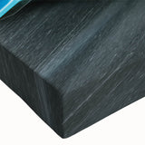 Large art of a black and white car race on stretched canvas, suitable for bedroom wall decor.