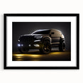 Abstract art print of colorful, textured sports cars on a large canvas, ideal for modern living room decor.
