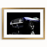 Extra large abstract art print of vintage cars in muted earth tones on a textured canvas, ideal for living room decor.