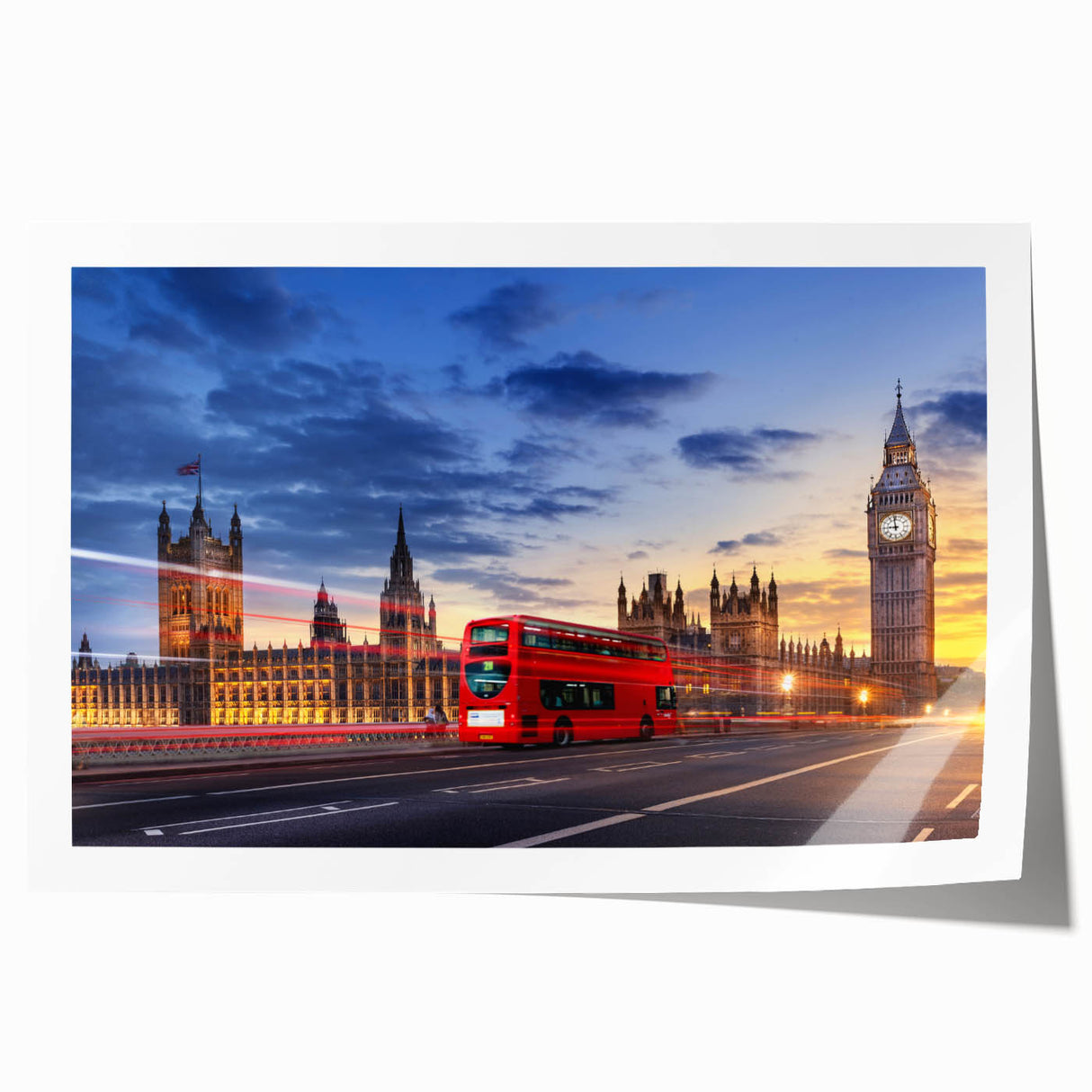 Rolled print featuring a collection of service vehicles in a realistic style, set against a neutral background.