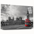 Acrylic print of service vehicles in a detailed, realistic style, set against a neutral background.