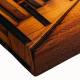 Black and white stretched canvas featuring a detailed illustration of service vehicles, ideal for bedroom wall art.