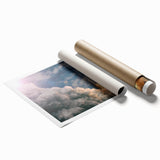 Extra large rolled print of a spacecraft design in muted metallic tones, ideal for modern bathroom decor.