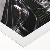 Art deco poster featuring a vintage subway design in muted earth tones on rolled canvas, suitable for dining room decor.