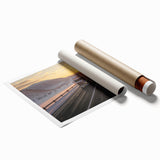 Extra large rolled print of a vintage truck in soft sepia tones, ideal for classy bathroom or large living room decor.