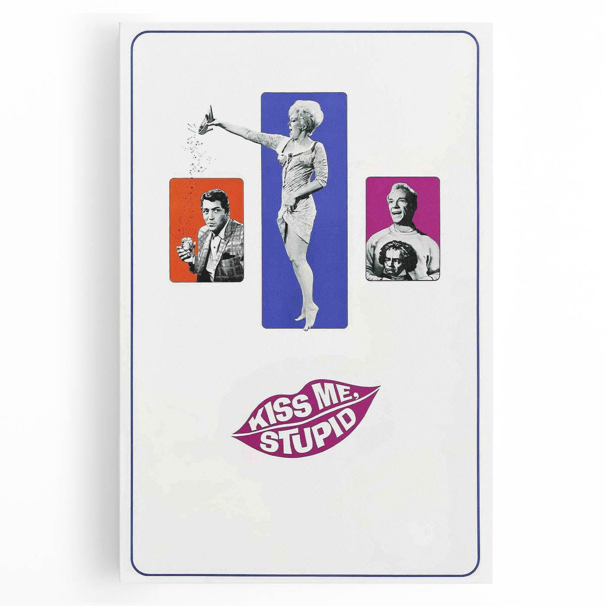 Vintage Film Poster 1960s - Kiss Me, Stupid Retro Cinema Print