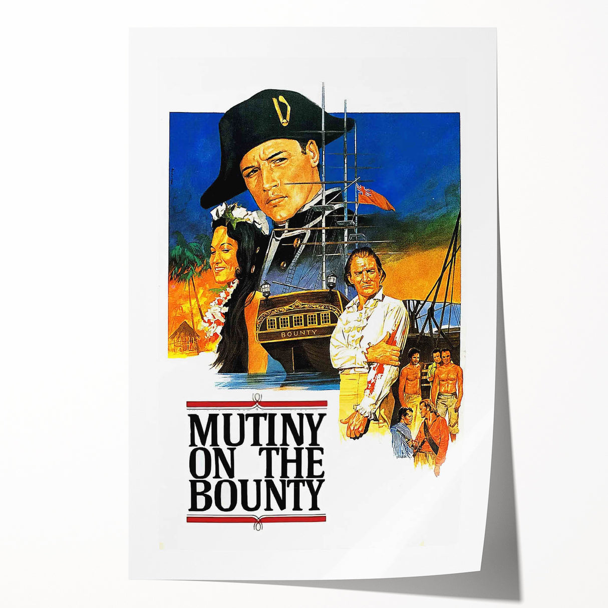 Classic 60s Movie Prints Mutiny on the Bounty Vintage Film Poster