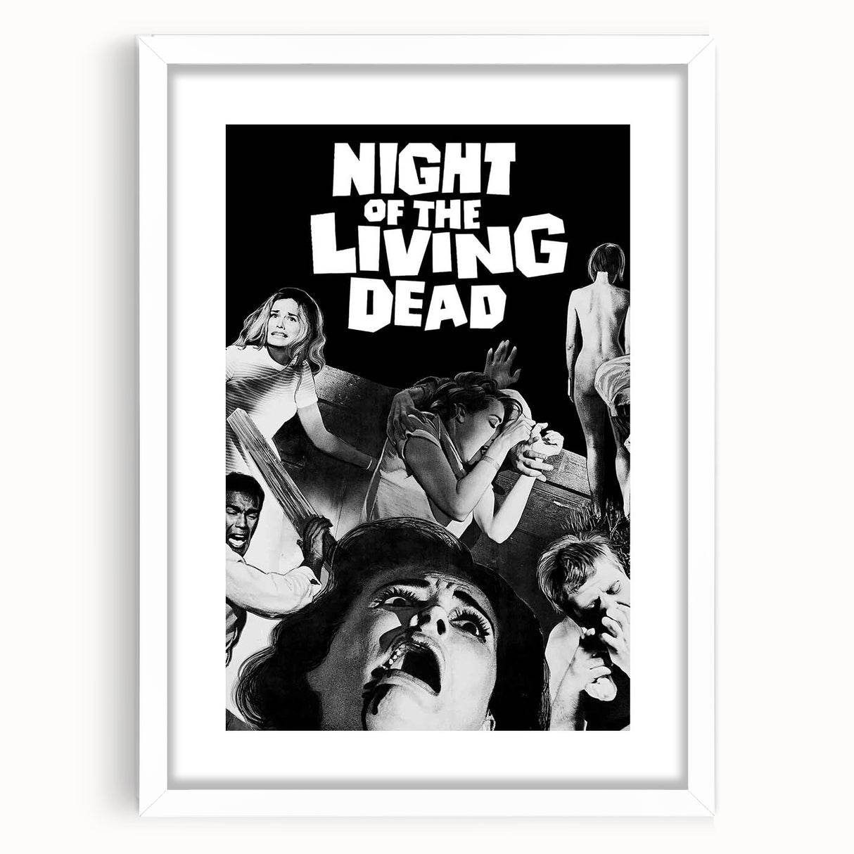 1960s Movie Posters Night of the Living Dead Retro Horror Film Print