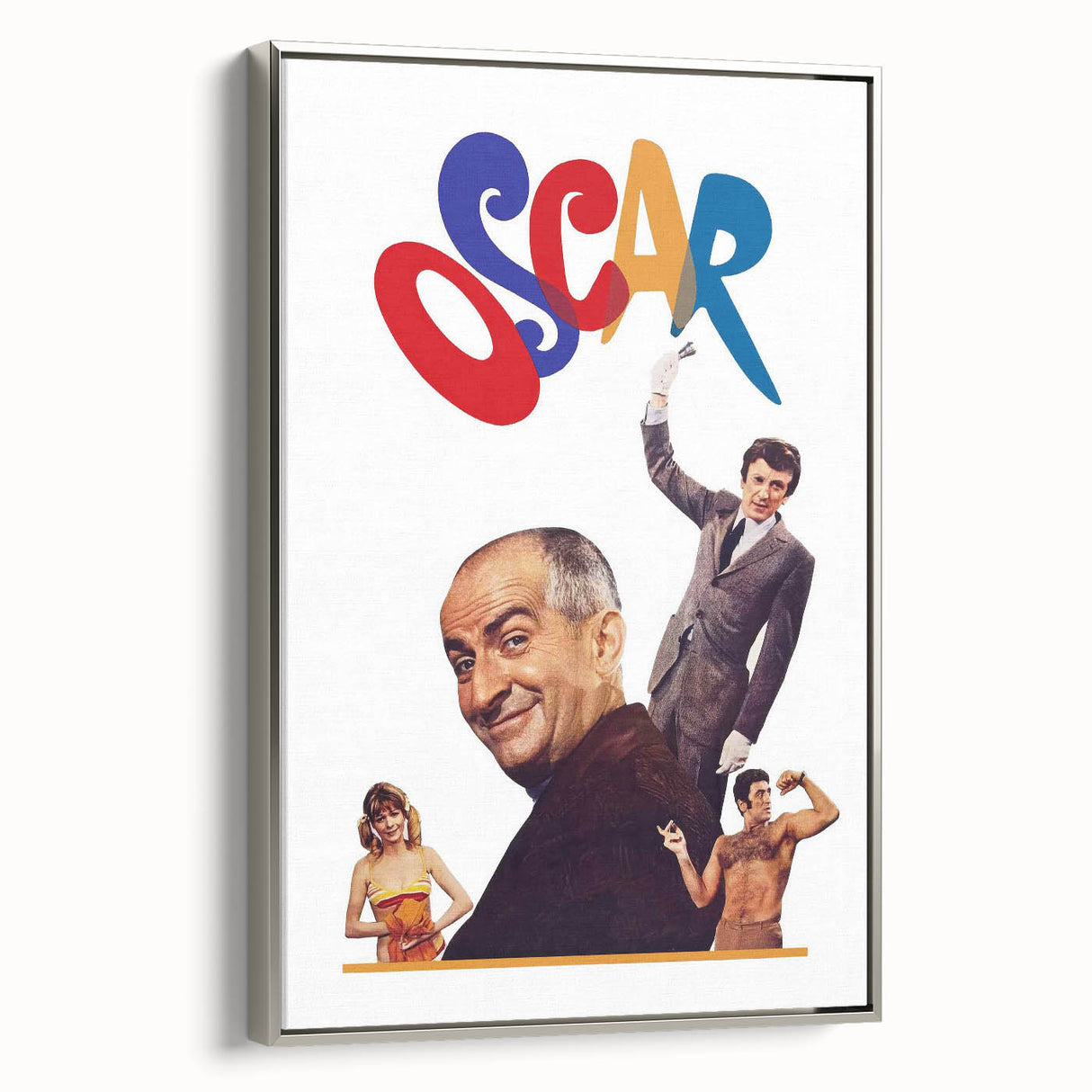 1960s Movie Posters Oscar Vintage French Comedy Film Print