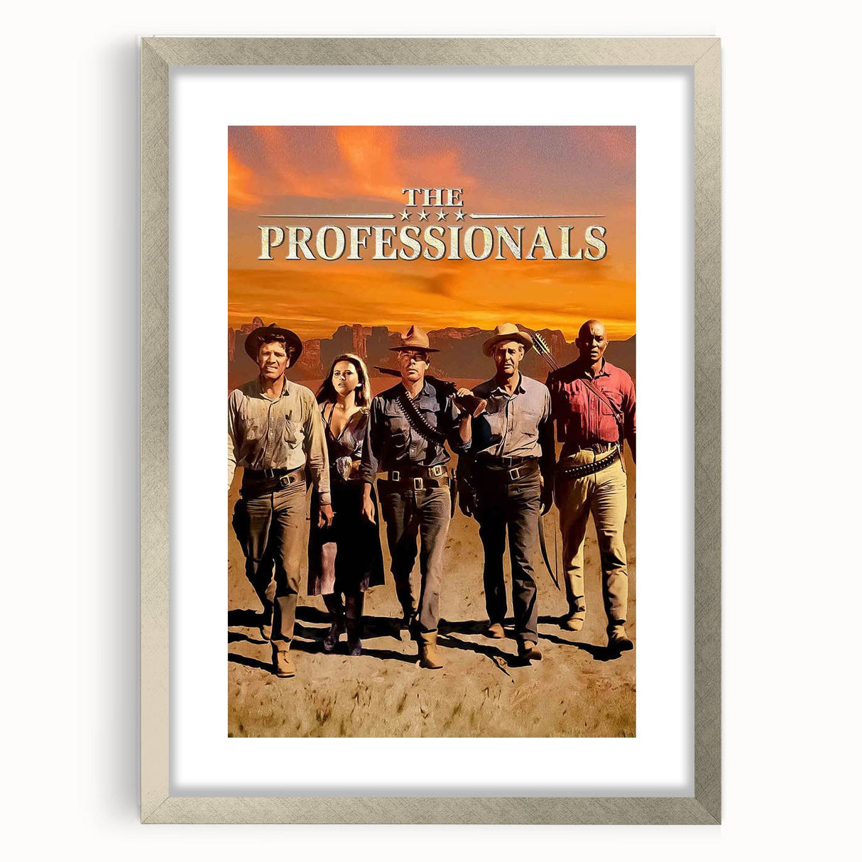 1960s Movie Posters The Professionals Classic Western Vintage Print