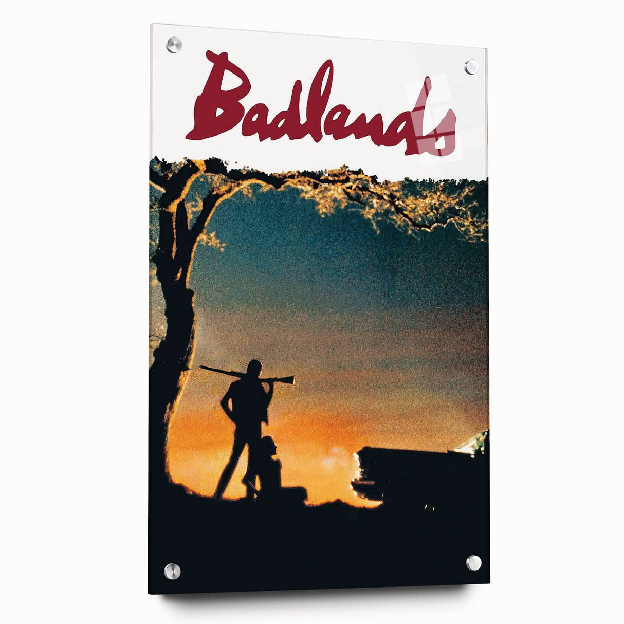 1970s Vintage Movie Poster Badlands Classic Crime Film Art