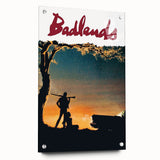 1970s Vintage Movie Poster Badlands Classic Crime Film Art