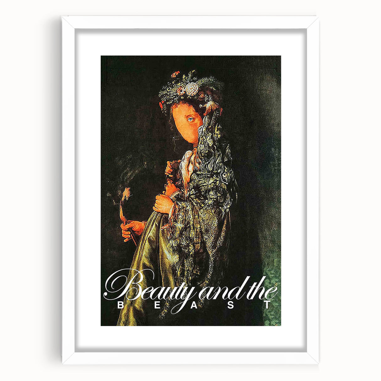 Beauty and the Beast 1970s Vintage Movie Poster Classic 70s Film Art