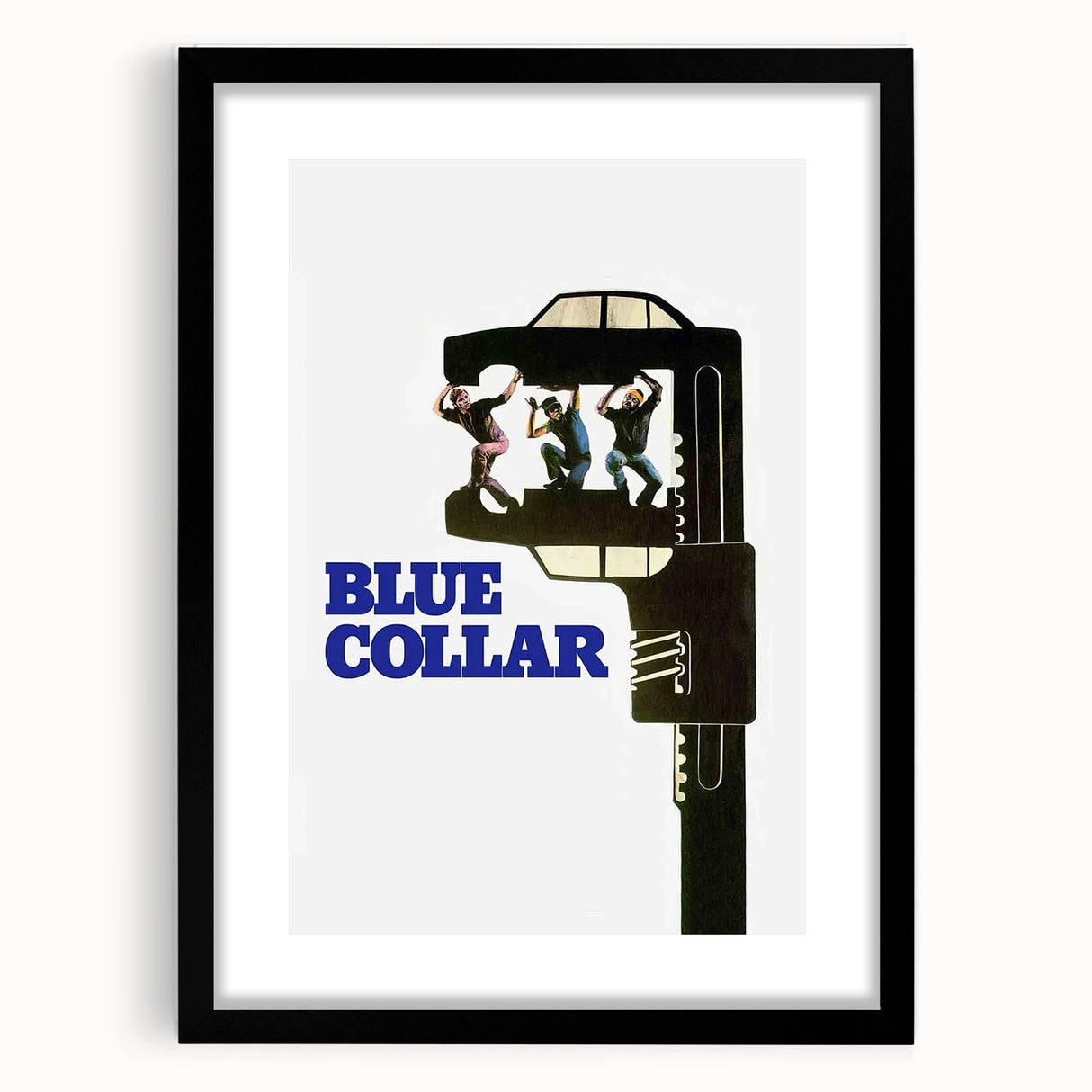 Blue Collar 1970s Vintage Movie Poster Classic 70s Film Art