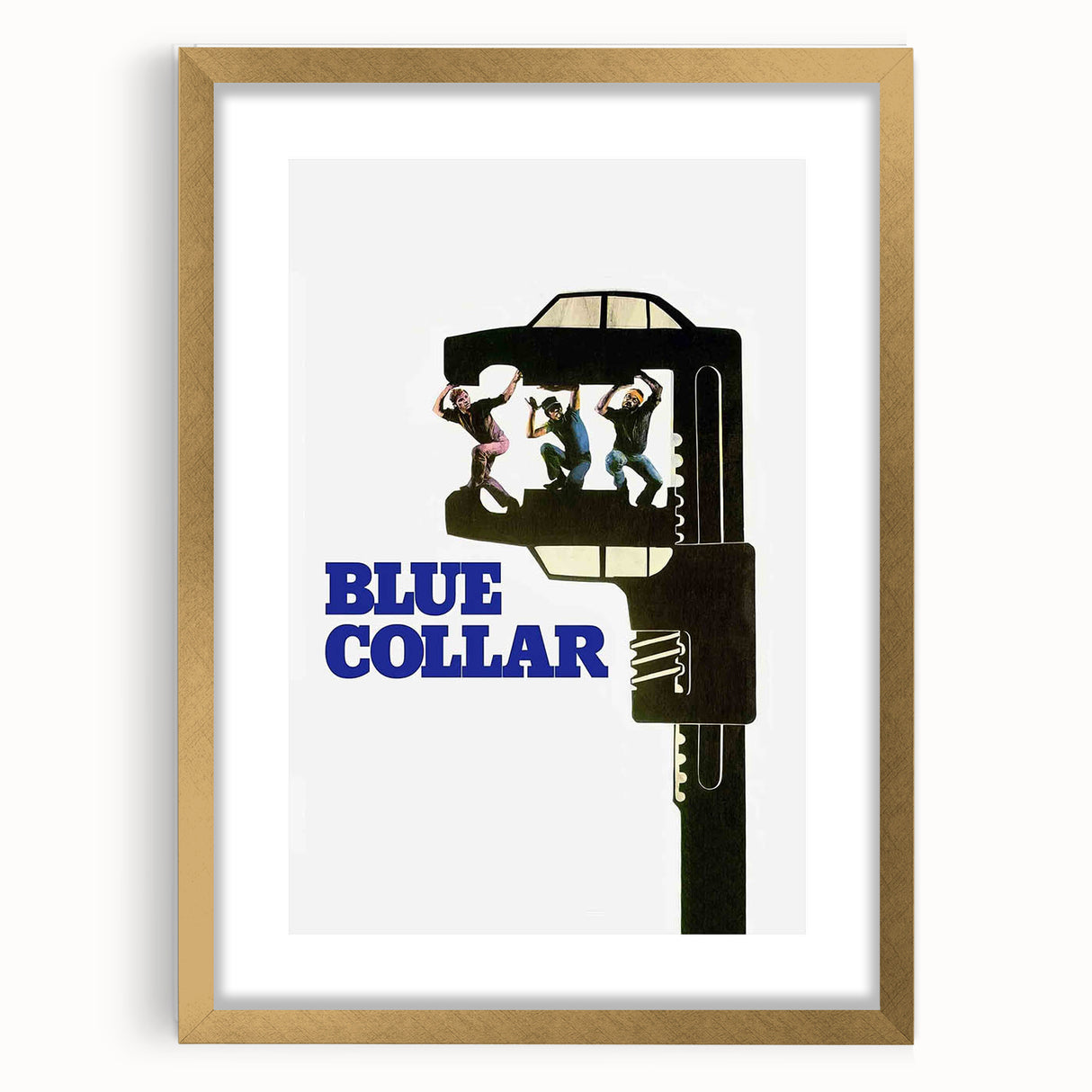 Blue Collar 1970s Vintage Movie Poster Classic 70s Film Art