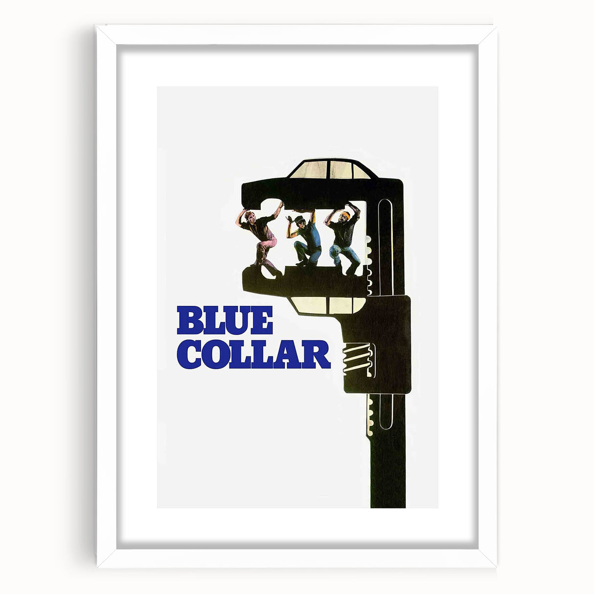 Blue Collar 1970s Vintage Movie Poster Classic 70s Film Art