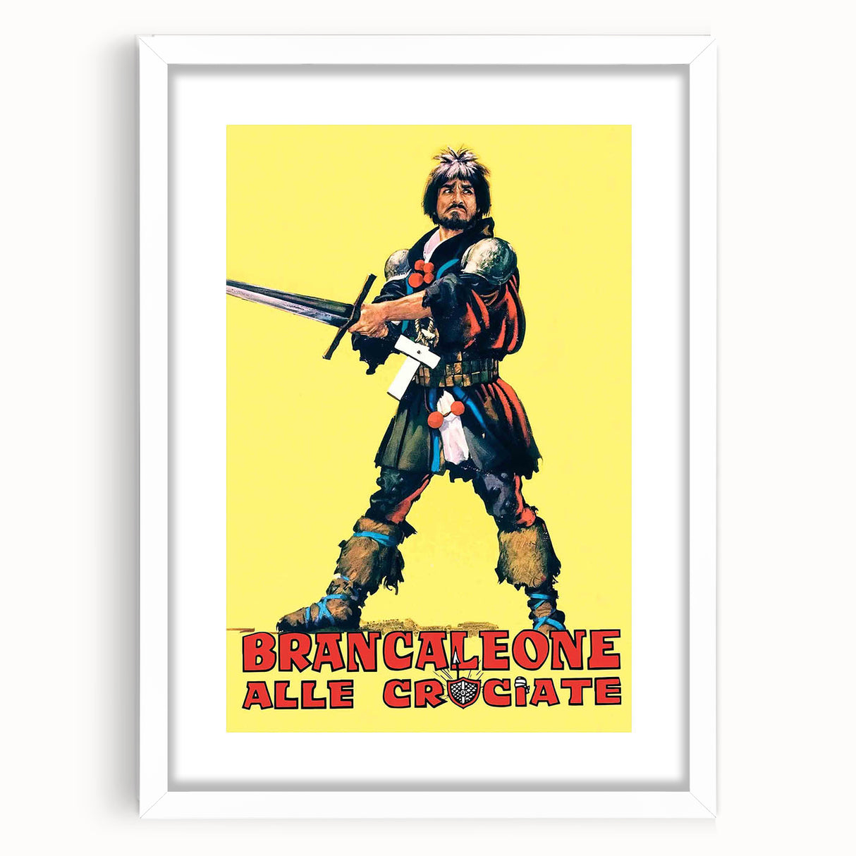 Brancaleone alle Crociate 1970s Vintage Movie Poster Classic 70s Film Art