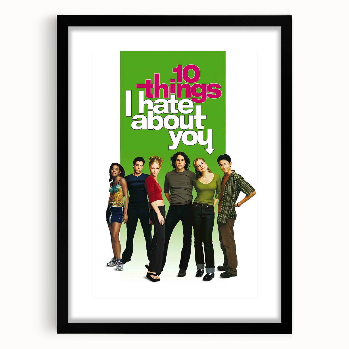 1990s Vintage Movie Poster - 10 Things I Hate About You Film Print