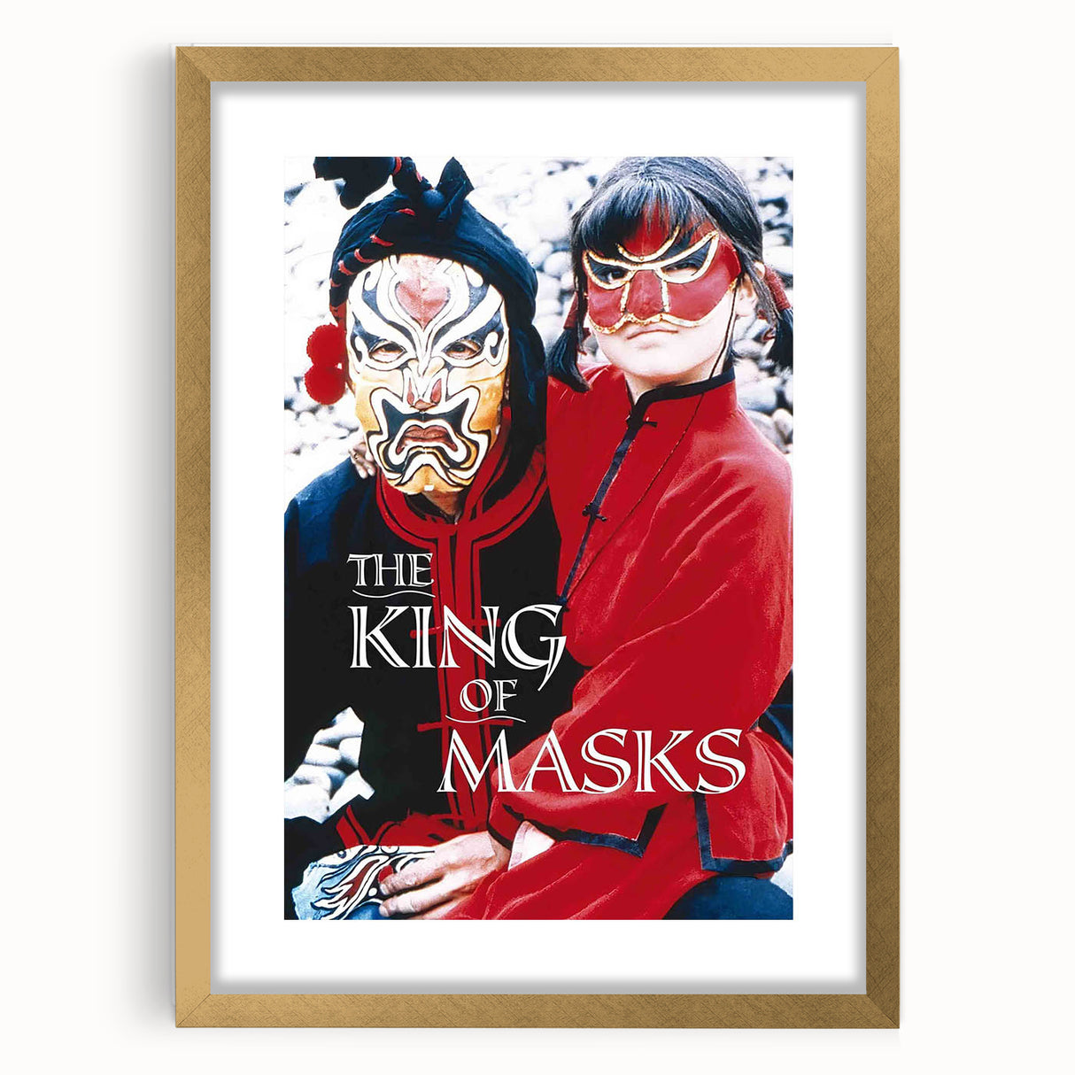 1990s Vintage Movie Poster – The King of Masks Classic 90s Film Art