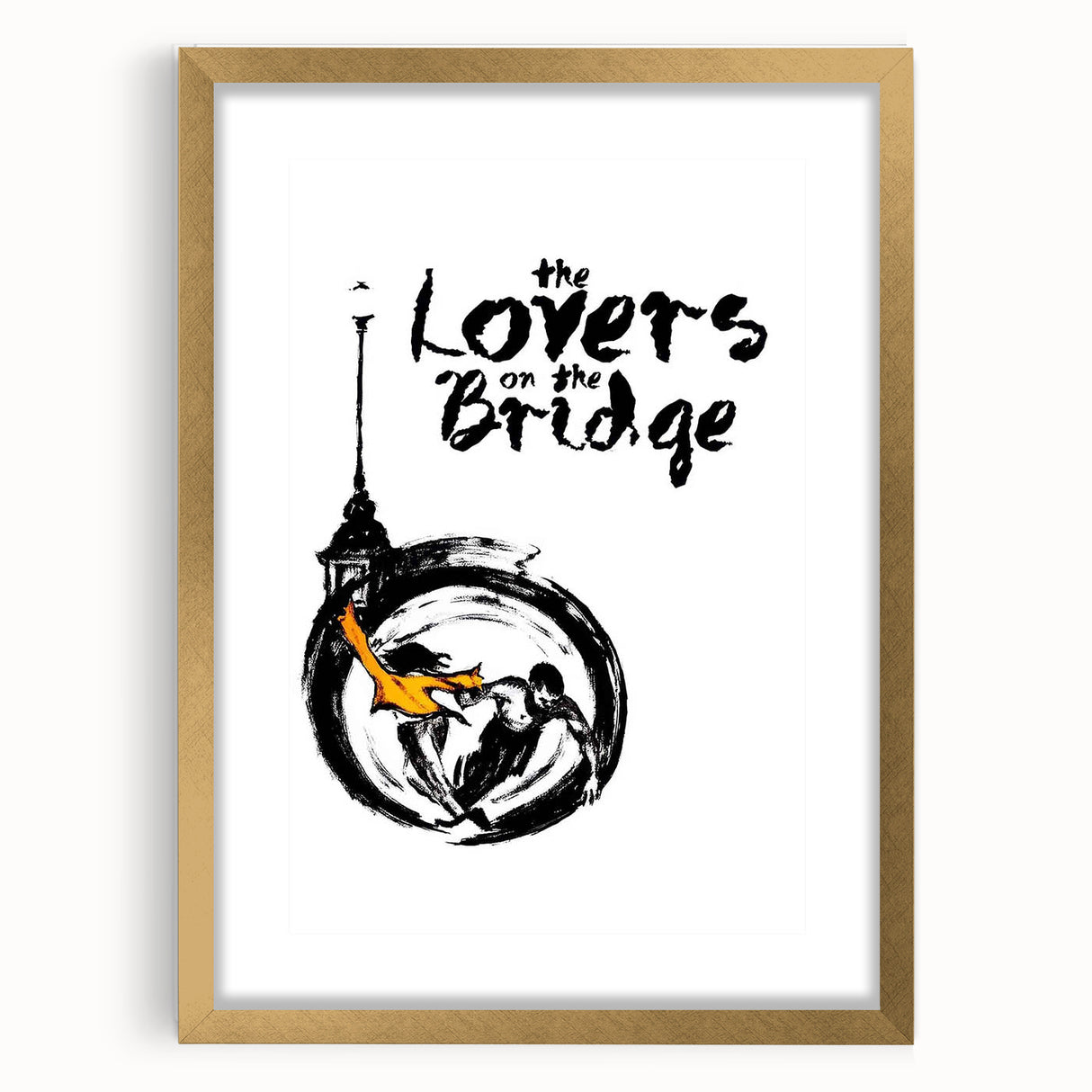 1990s Vintage Movie Poster - Classic 90s Film Art - The Lovers on the Bridge