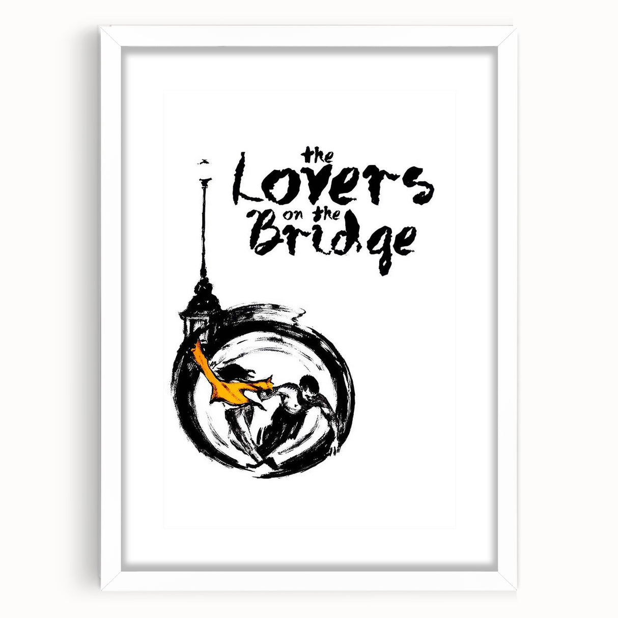 1990s Vintage Movie Poster - Classic 90s Film Art - The Lovers on the Bridge