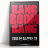 1990s Vintage Movie Poster – Bang Boom Bang Retro Crime Film Art