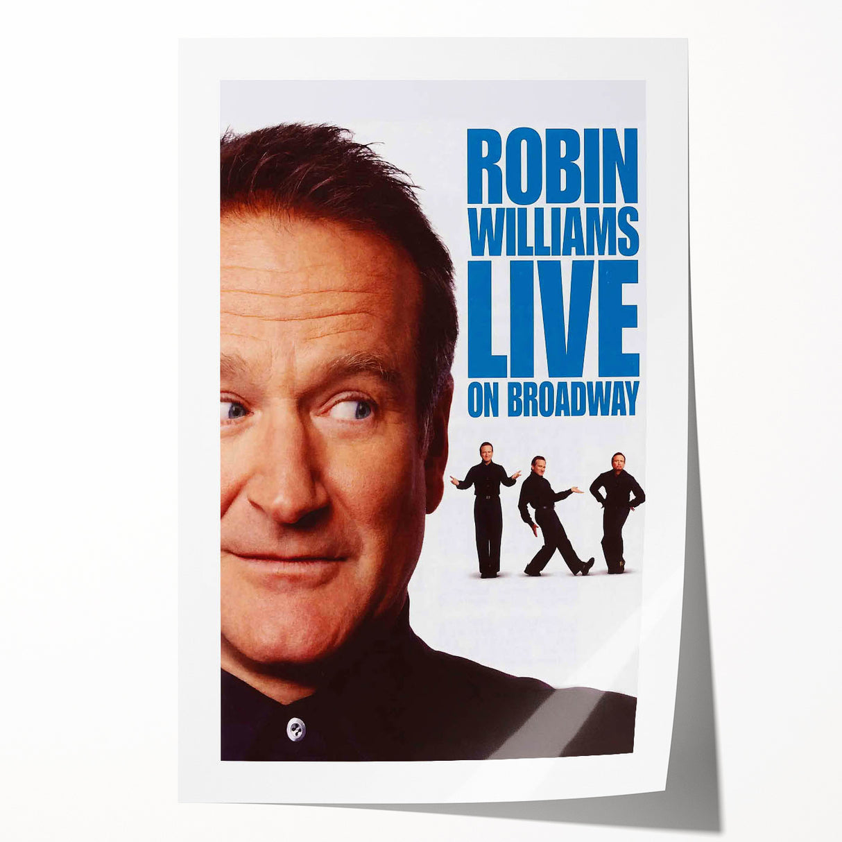 Classic 2000s Film Art - Robin Williams Live on Broadway Poster