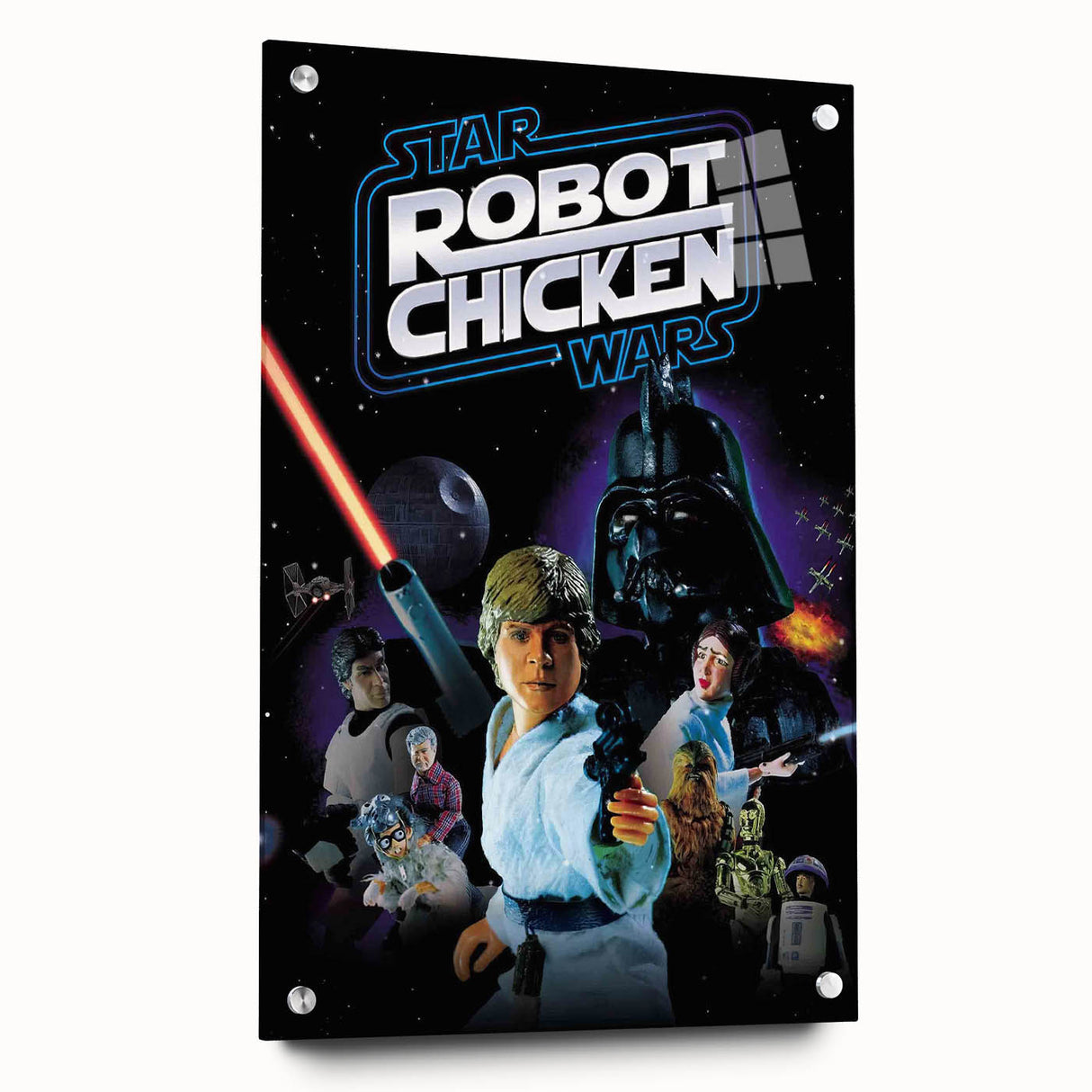 Classic 2000s Film Art - Robot Chicken Star Wars Poster