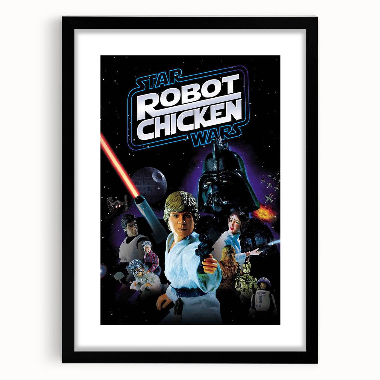 Classic 2000s Film Art - Robot Chicken Star Wars Poster