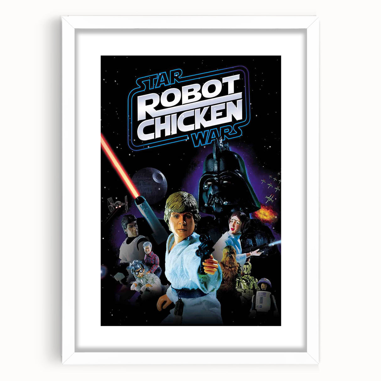 Classic 2000s Film Art - Robot Chicken Star Wars Poster