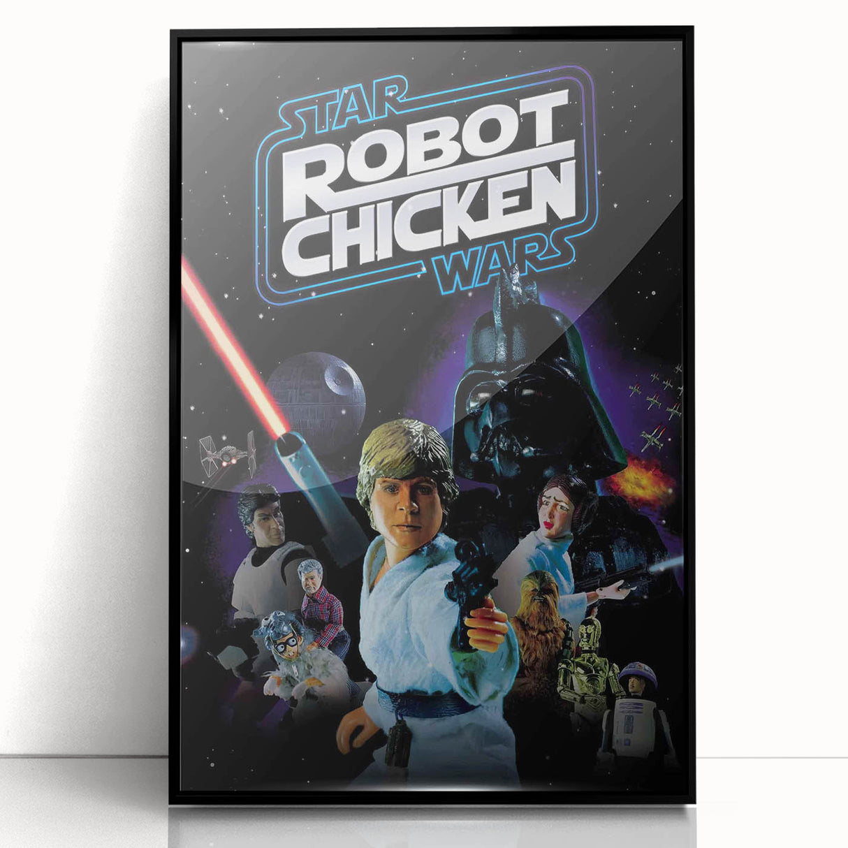Classic 2000s Film Art - Robot Chicken Star Wars Poster