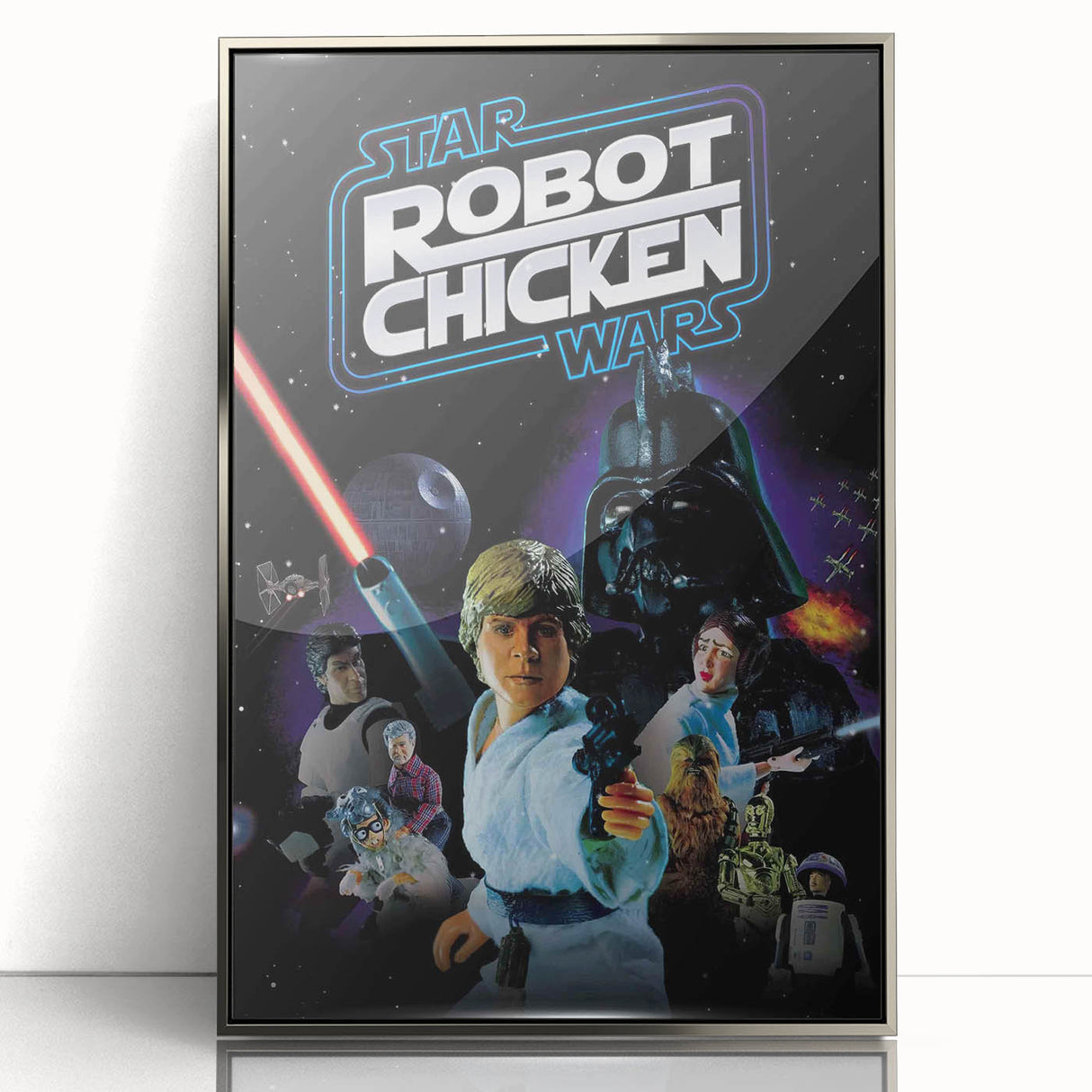 Classic 2000s Film Art - Robot Chicken Star Wars Poster