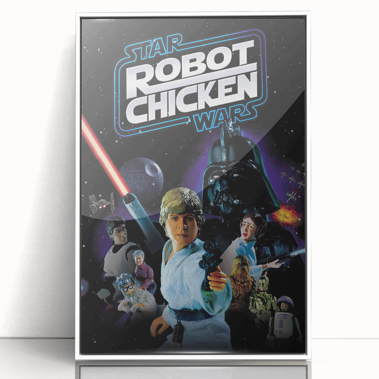 Classic 2000s Film Art - Robot Chicken Star Wars Poster