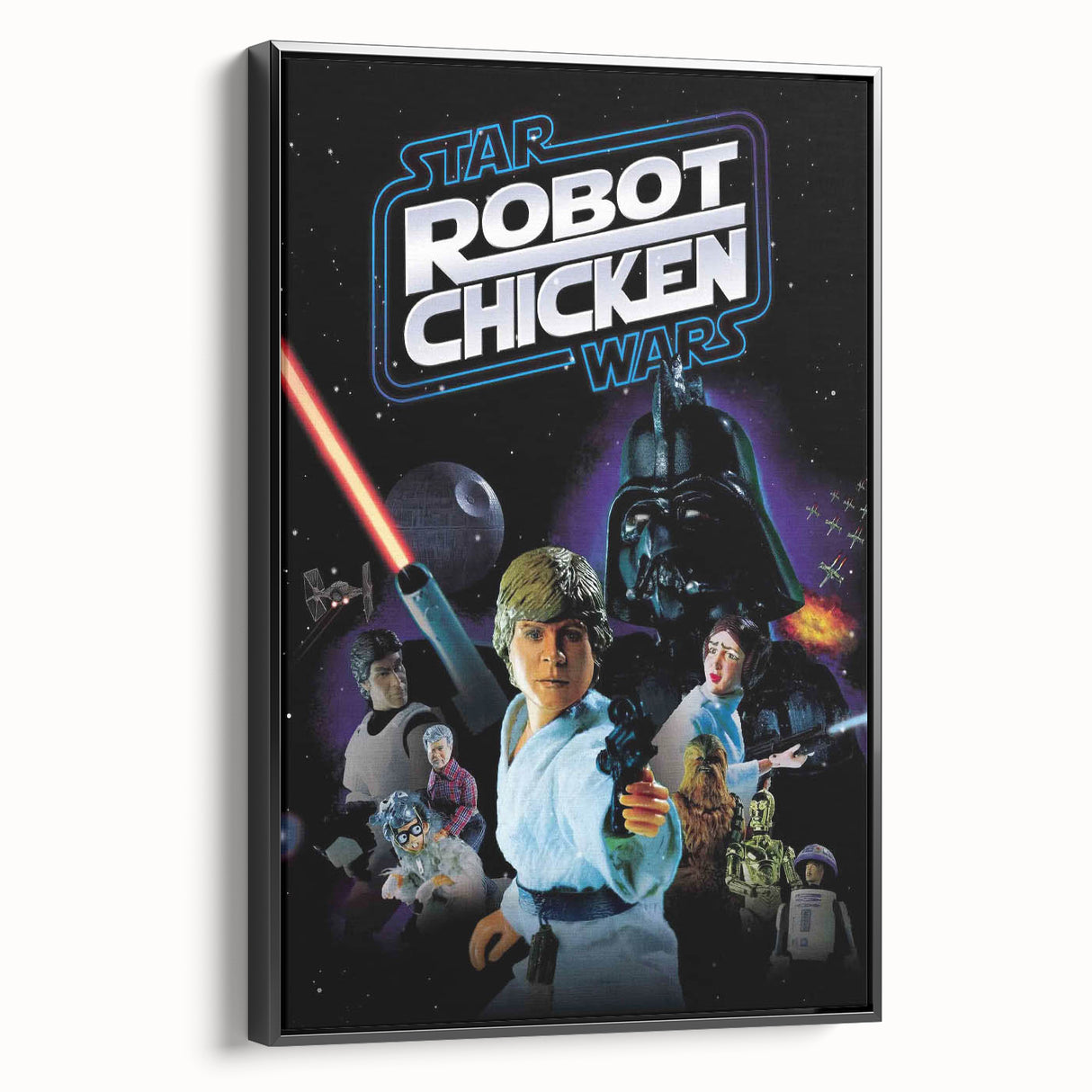 Classic 2000s Film Art - Robot Chicken Star Wars Poster