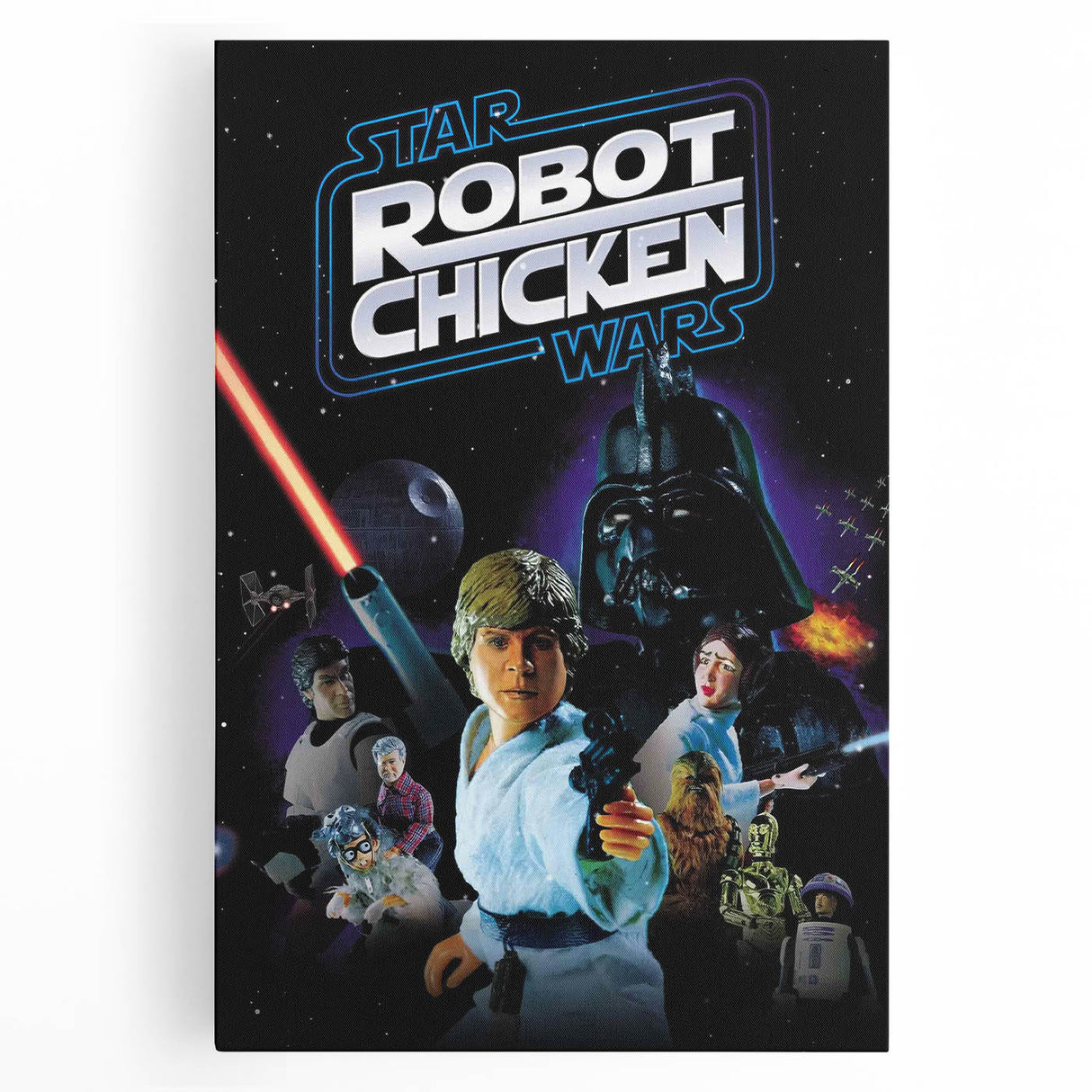 Classic 2000s Film Art - Robot Chicken Star Wars Poster