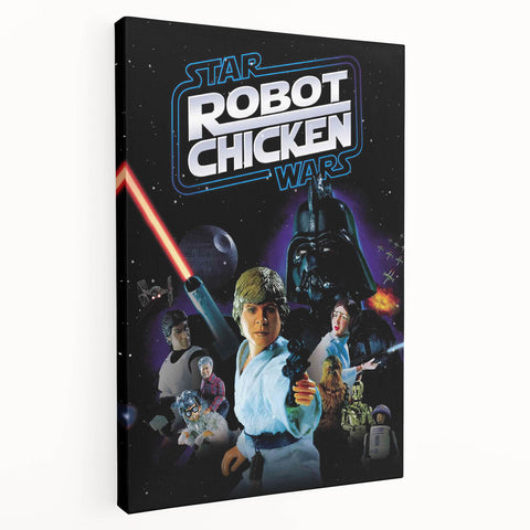 Classic 2000s Film Art - Robot Chicken Star Wars Poster
