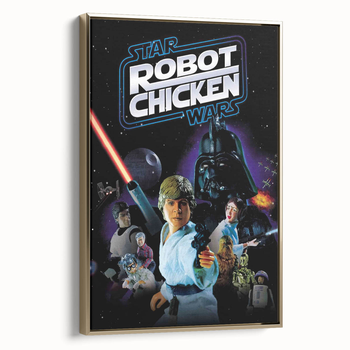 Classic 2000s Film Art - Robot Chicken Star Wars Poster