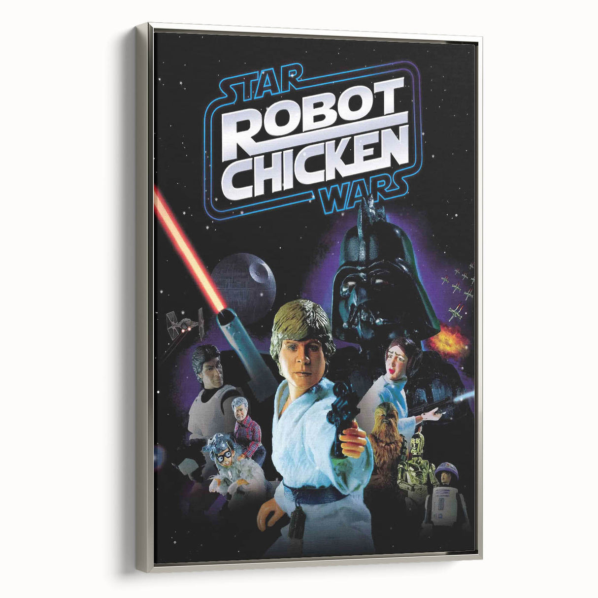 Classic 2000s Film Art - Robot Chicken Star Wars Poster