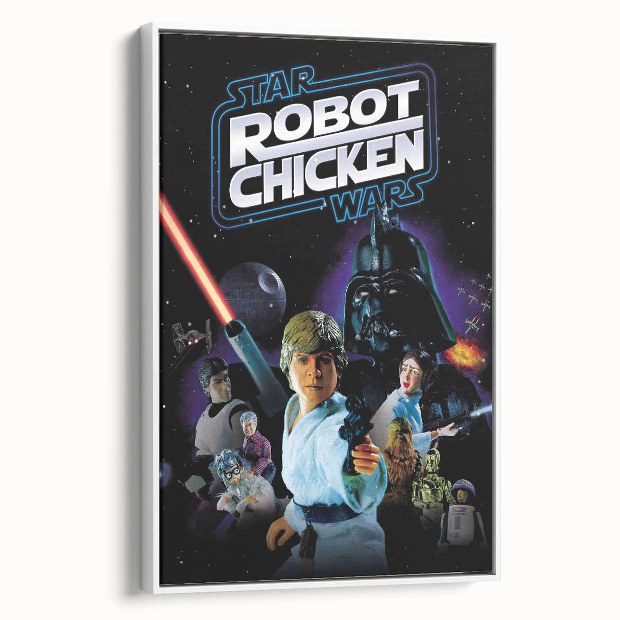 Classic 2000s Film Art - Robot Chicken Star Wars Poster