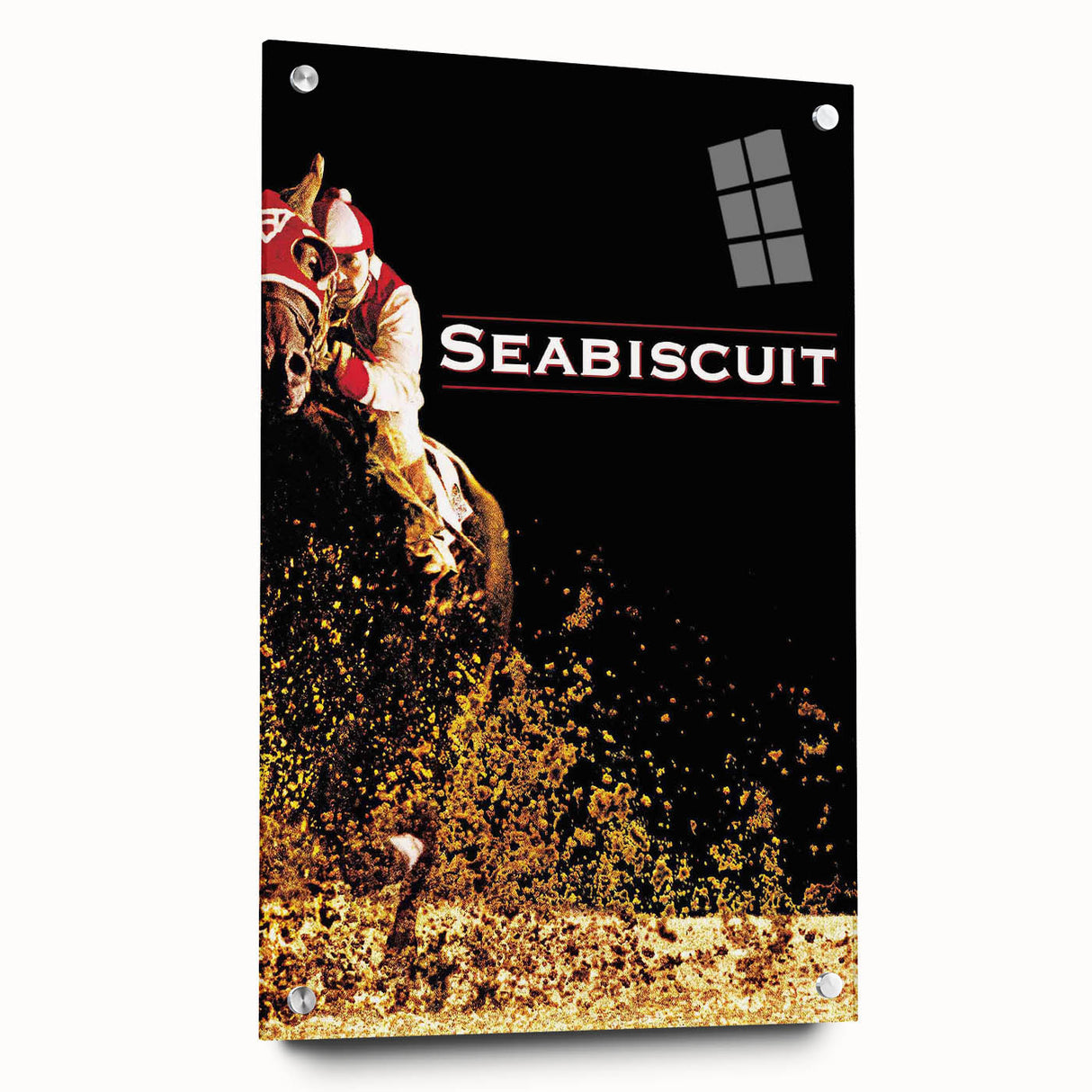 Iconic 2000s Movie Posters - Seabiscuit Vintage Racing Film Art